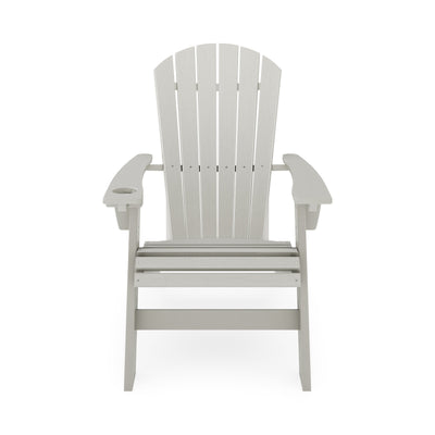 SoPoly St Simons Curved Back Adirondack Chair in multiple colors showing curved back and wide armrests