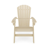 SoPoly St Simons Curved Back Adirondack Chair in multiple colors showing curved back and wide armrests