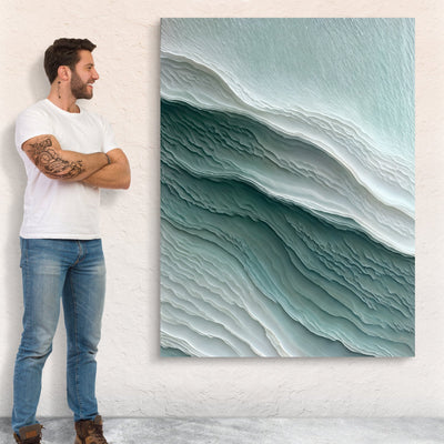 Canvas Print: "Aegean Layers" by Tailored Canvases - product image 4 for Resin Society