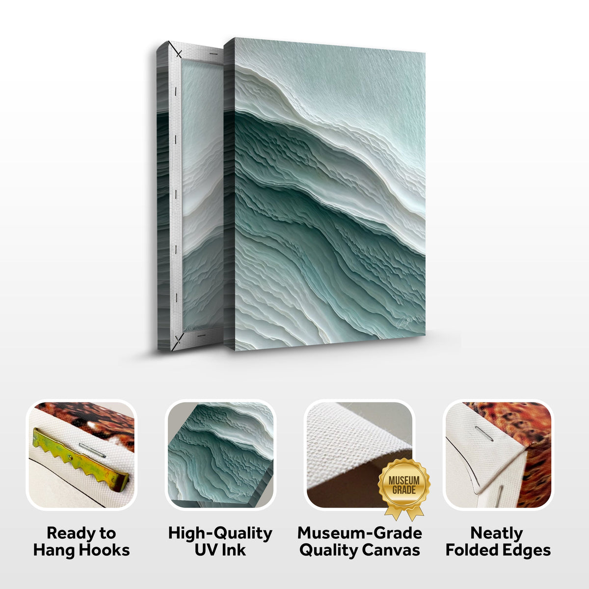 Canvas Print: "Aegean Layers" by Tailored Canvases - product image 5 for Resin Society