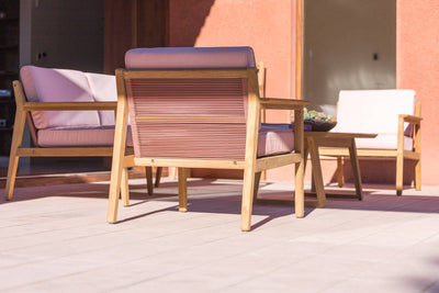 Agate Teak and Rope 4pc Seating Set by LifestyleGarden US - product image 2 for Resin Society