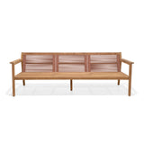 Agate Teak and Rope 3 Seater Sofa Chair - 1pc by LifestyleGarden US - product image 4 for Resin Society