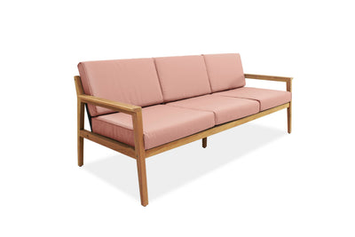 Agate Teak and Rope 3 Seater Sofa Chair - 1pc by LifestyleGarden US - main product image for Resin Society