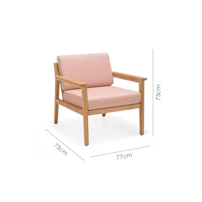 Agate Teak and Rope 4pc Seating Set by LifestyleGarden US - product image 7 for Resin Society