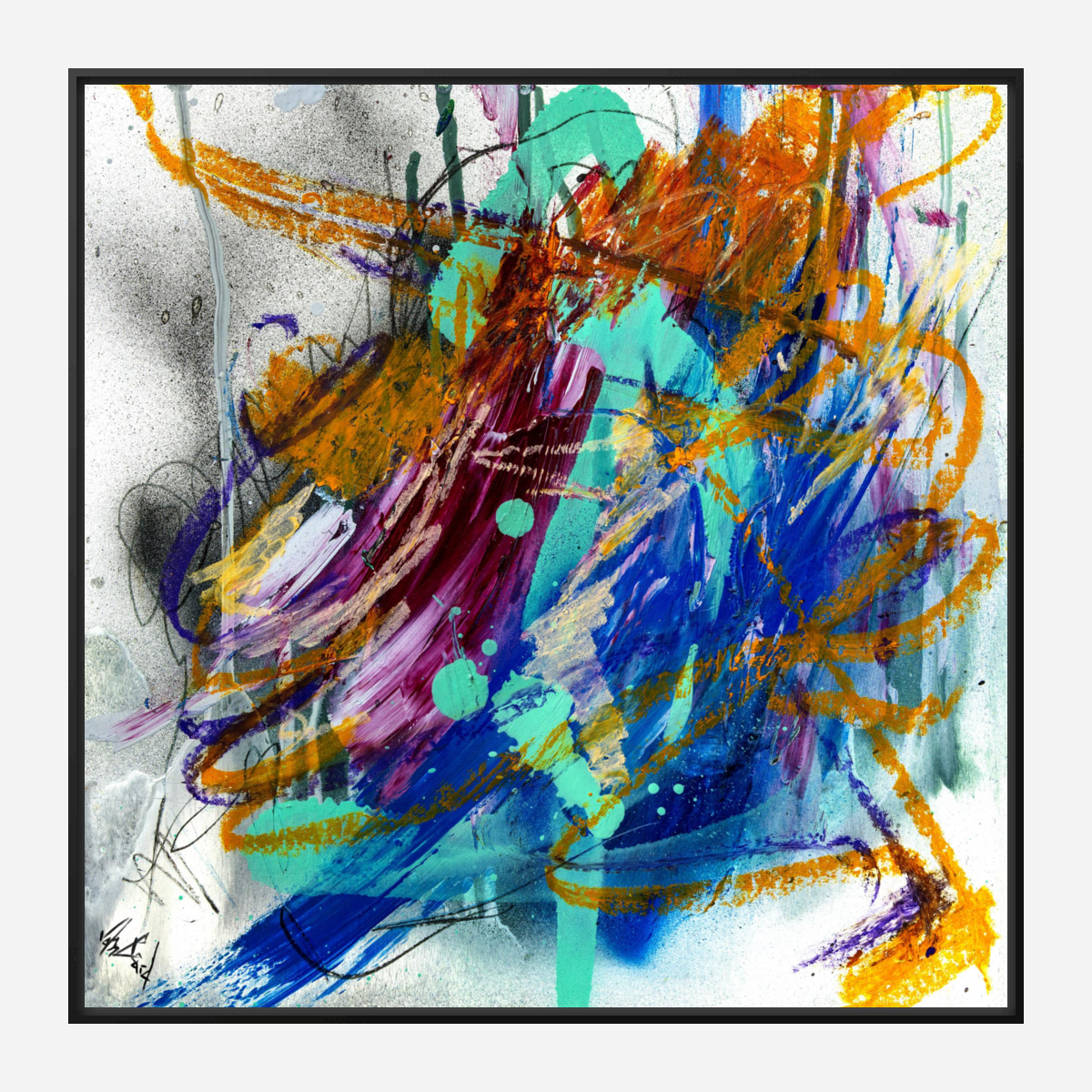 Agate Artist Enhanced Canvas Print by John Beard Collection - product image 7 for Resin Society