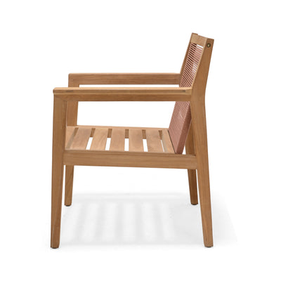 Agate Teak and Rope Armchair Terracotta by LifestyleGarden US - product image 6 for Resin Society