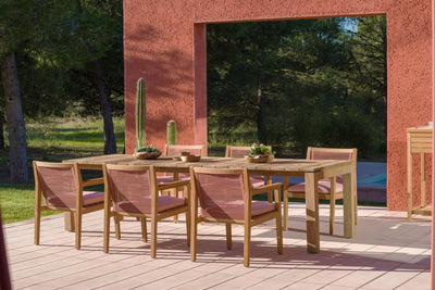 Agate Teak and Rope Armchair Terracotta by LifestyleGarden US - product image 2 for Resin Society