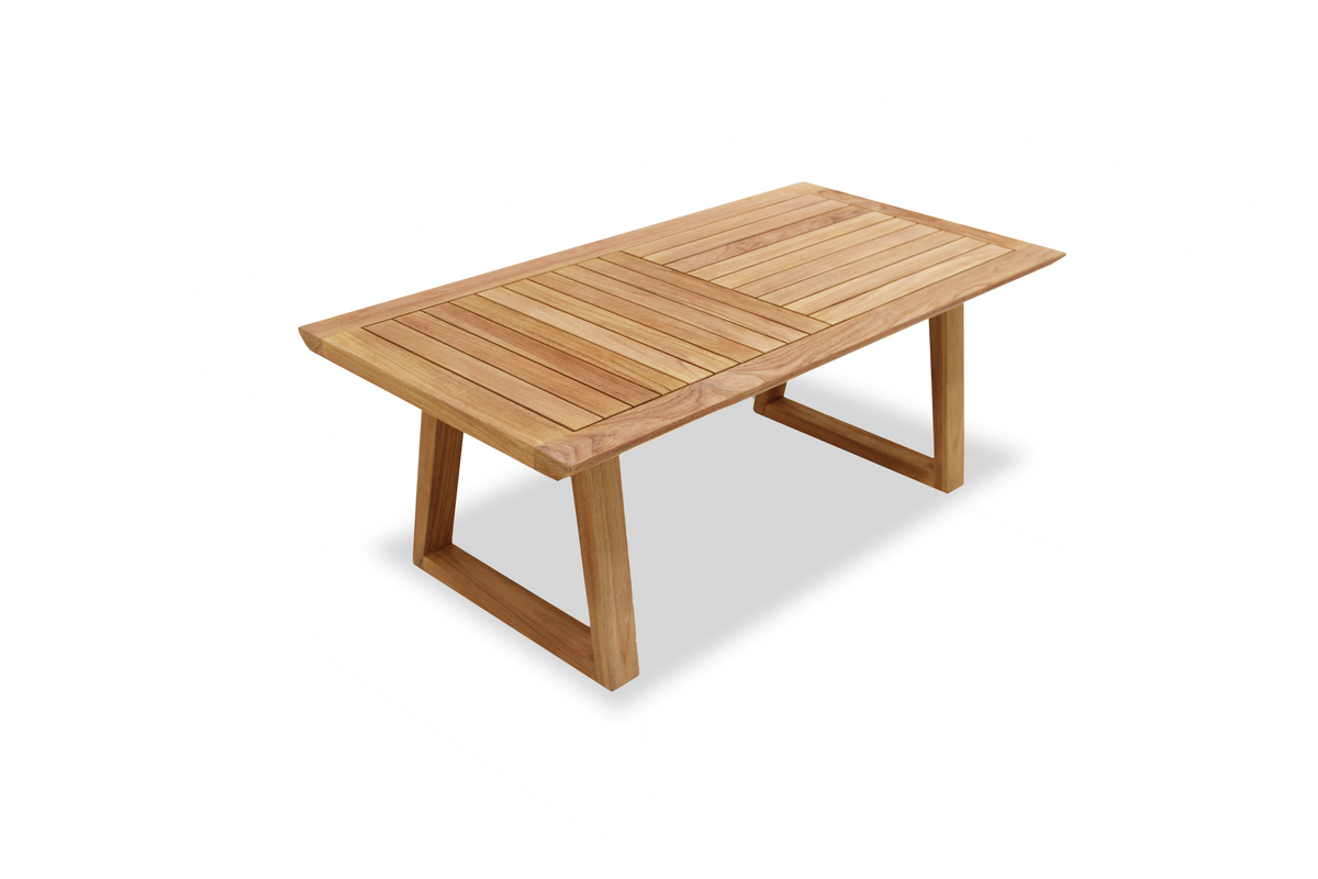 Agate Rectangular Teak Coffee Table by LifestyleGarden US - main product image for Resin Society