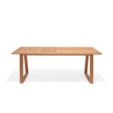 Agate Rectangular Teak Dining Table by LifestyleGarden US - product image 3 for Resin Society