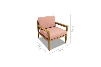 Agate Teak and Rope Sofa Chair - 1pc by LifestyleGarden US - product image 4 for Resin Society