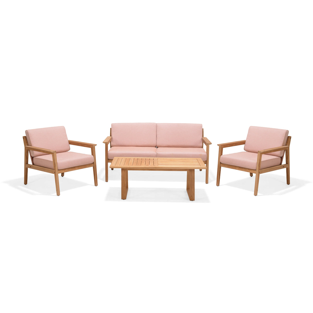 Agate Teak and Rope 4pc Seating Set by LifestyleGarden US - product image 4 for Resin Society