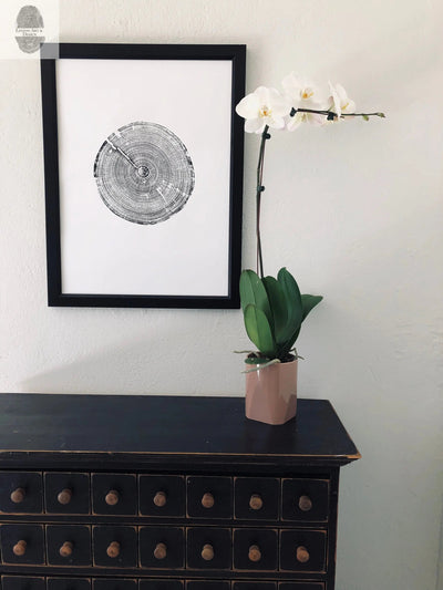 Alabama Tree Ring Print, Alabama Art Print