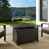Albany 44" Rectangular Woven Aluminum Convertible Gas Fire Pit Table by Fire Sense/Balkene Home - product image 4 for Resin Society
