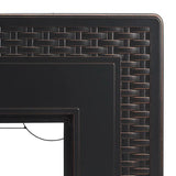 Albany 44" Rectangular Woven Aluminum Convertible Gas Fire Pit Table by Fire Sense/Balkene Home - product image 8 for Resin Society