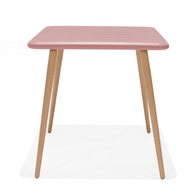 Nassau Square Table – Peony Pink Social Plastic® by LifestyleGarden US - product image 7 for Resin Society