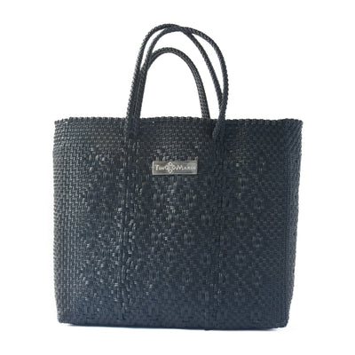 All Black Large Woven Crossbody Bag by Tin Marin Brand - product image 2 for Resin Society