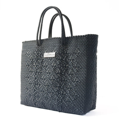 All Black Large Woven Crossbody Bag by Tin Marin Brand - product image 3 for Resin Society