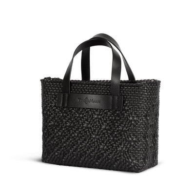 All Black Small Woven Crossbody Bag by Tin Marin Brand - product image 2 for Resin Society