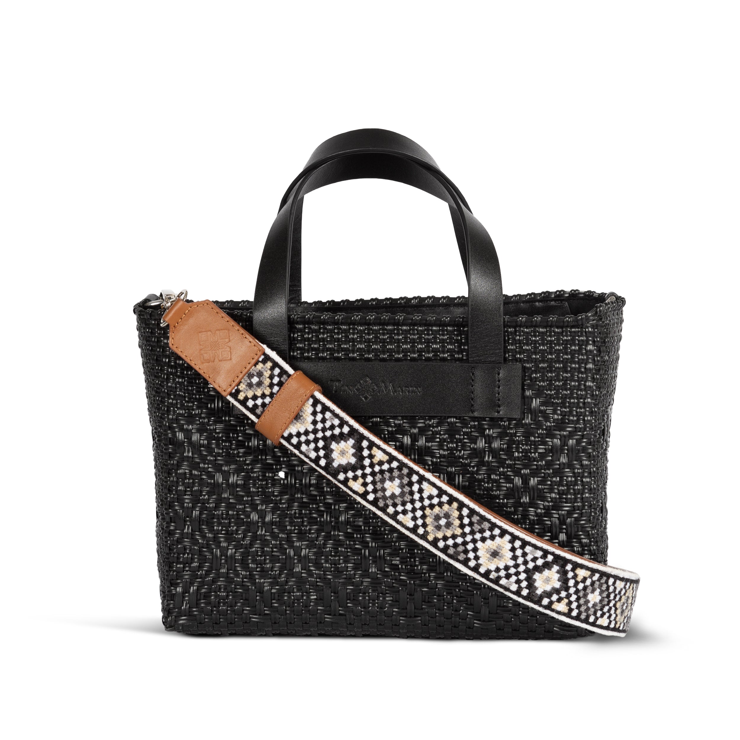 All Black Small Woven Crossbody Bag by Tin Marin Brand - product image 4 for Resin Society