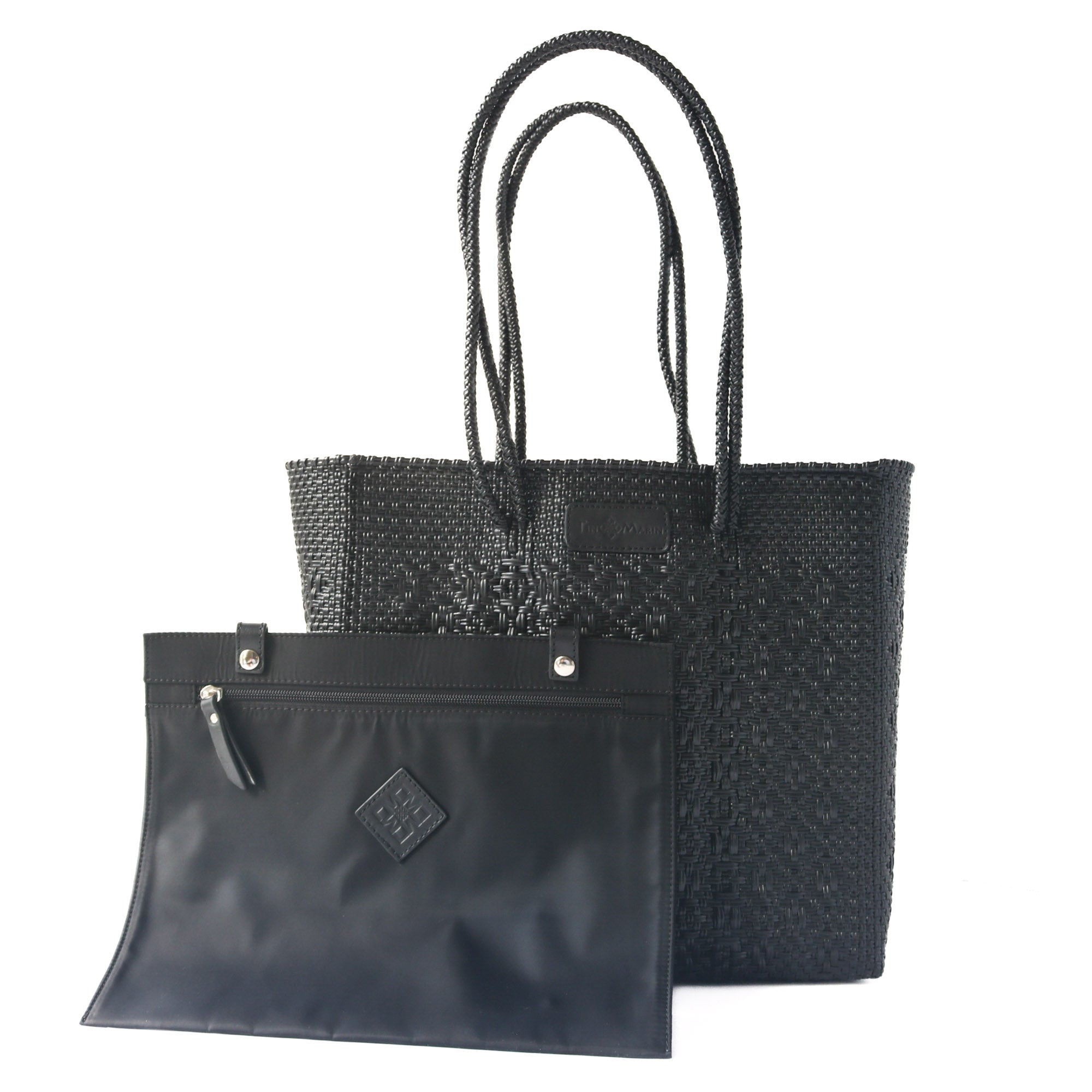 All Black Woven Tote by Tin Marin Brand - product image 3 for Resin Society