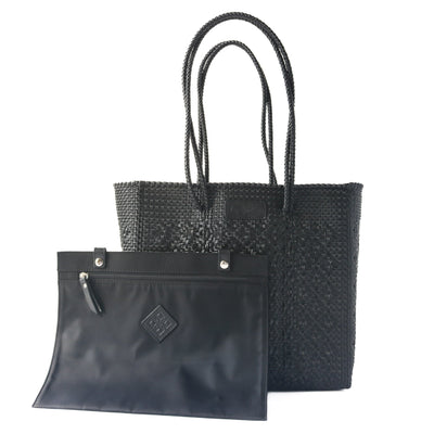 All Black Woven Tote by Tin Marin Brand - product image 3 for Resin Society