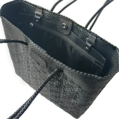 All Black Woven Tote by Tin Marin Brand - product image 4 for Resin Society