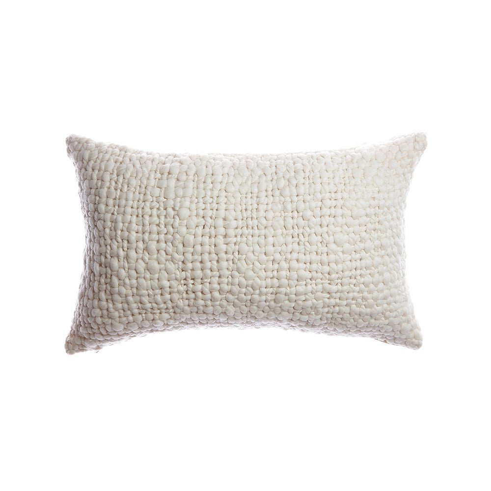 Alma Cable Knit Throw Pillow by Homelosophy