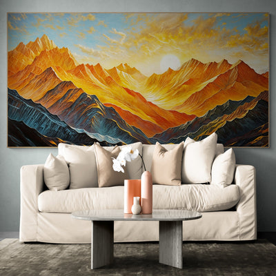 Canvas Print: "Alpenglow Majesty" by Tailored Canvases - main product image for Resin Society