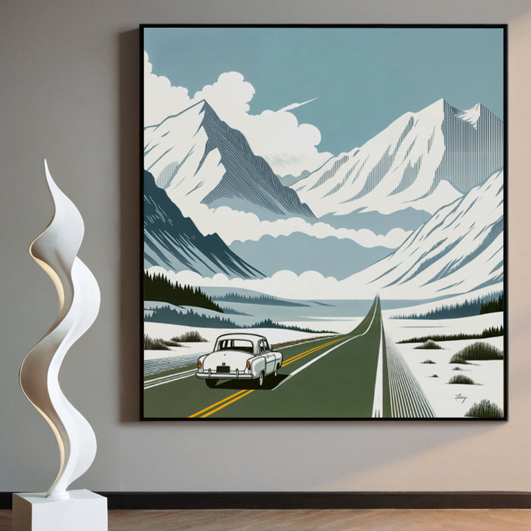 Canvas Print: "Alpine Journey" by Tailored Canvases - main product image for Resin Society