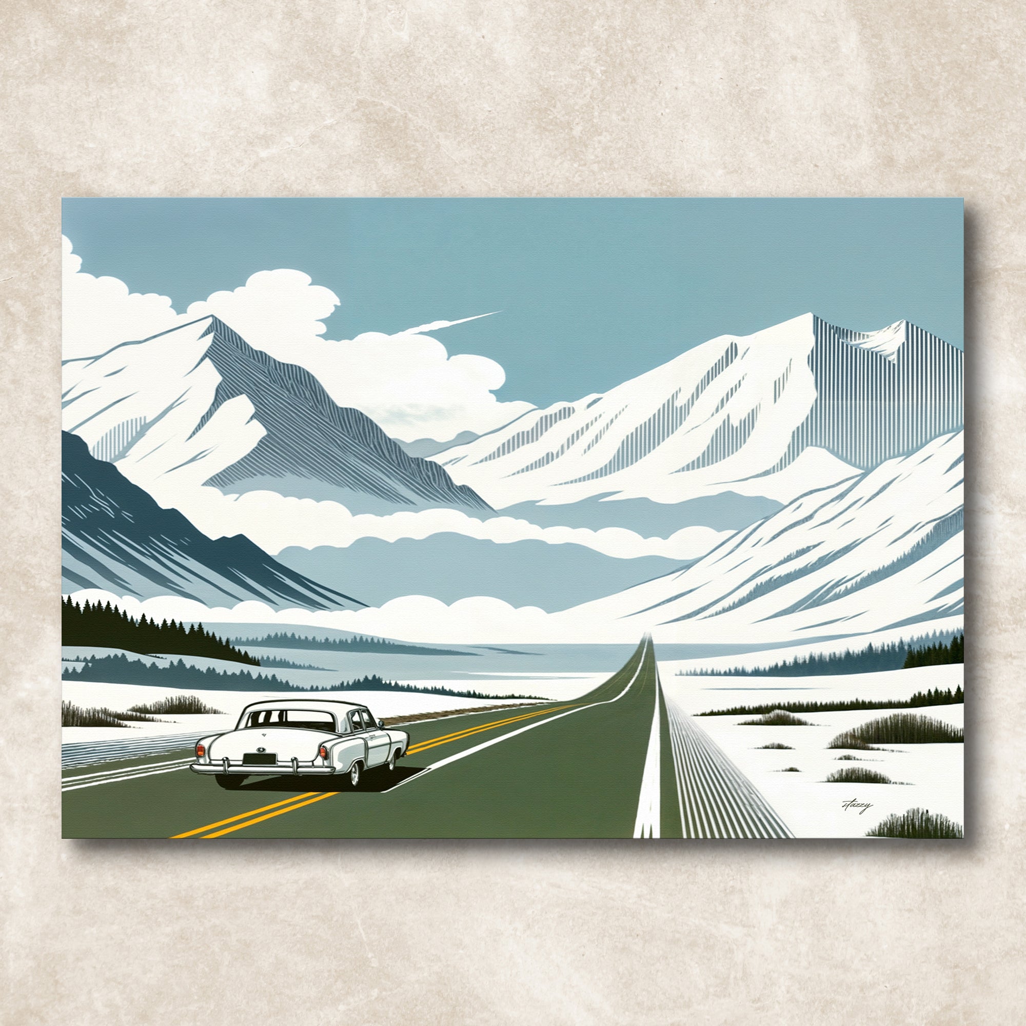 Canvas Print: "Alpine Journey" by Tailored Canvases - product image 5 for Resin Society