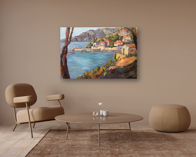 Amalfi Coast Artist Enhanced Canvas Print by John Beard Collection - product image 3 for Resin Society