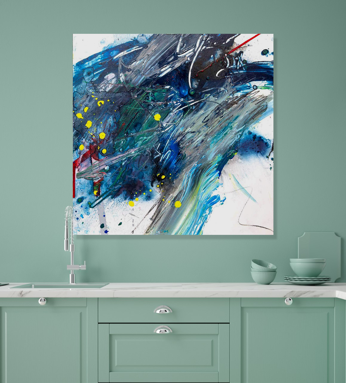 Amazonite Artist Enhanced Canvas Print by John Beard Collection - product image 3 for Resin Society