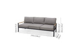Amber Teak and Aluminum 3-Seater Sofa by LifestyleGarden US - product image 8 for Resin Society