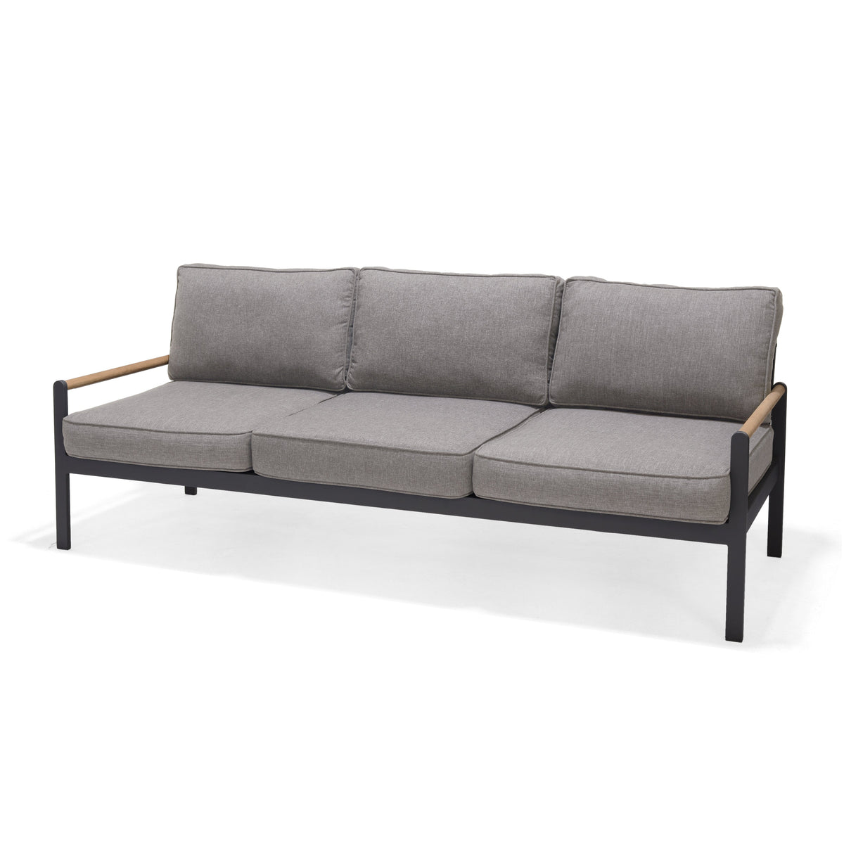 Amber Teak and Aluminum 3-Seater Sofa by LifestyleGarden US - product image 4 for Resin Society