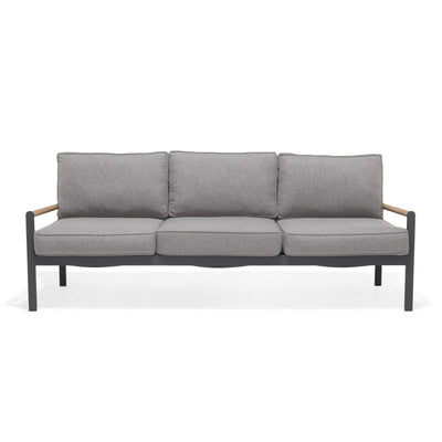 Amber Teak and Aluminum 3-Seater Sofa by LifestyleGarden US - product image 6 for Resin Society