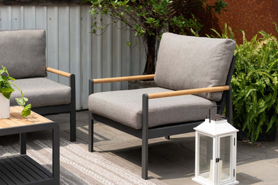 Amber Sofa Teak and Aluminum Chair by LifestyleGarden US - product image 2 for Resin Society