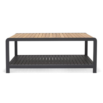 Amber Teak and Aluminum Rectangular Coffee Table by LifestyleGarden US - product image 6 for Resin Society