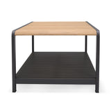 Amber Teak and Aluminum Rectangular Coffee Table by LifestyleGarden US - product image 7 for Resin Society