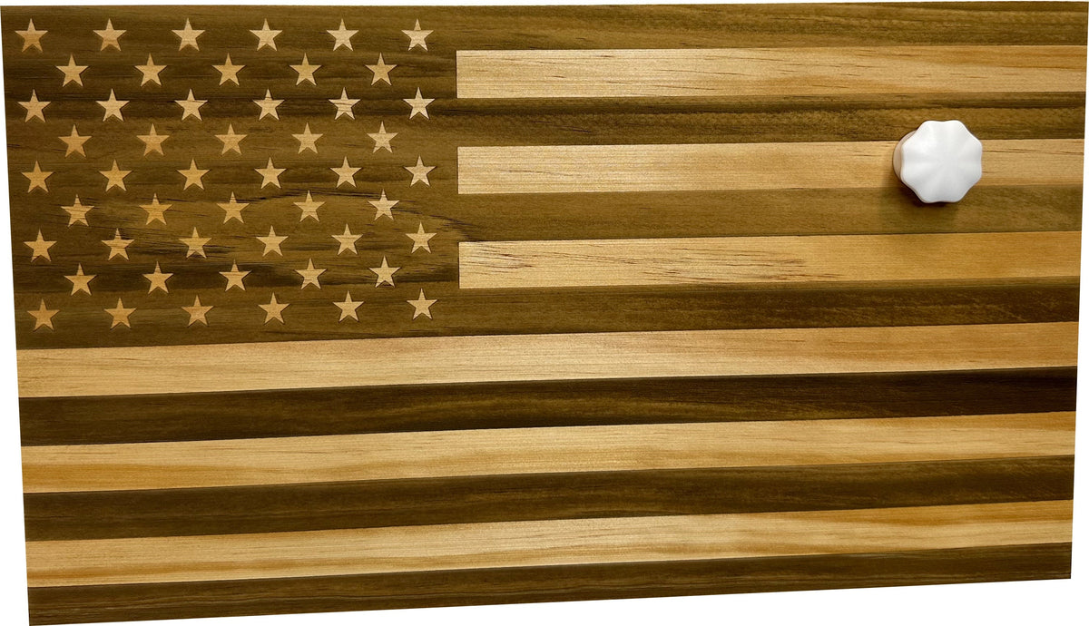 American Flag Hidden Gun Storage Decorative & Secure Wall-Mounted by Bellewood Designs - product image 4 for Resin Society