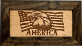 American Flag with Bald Eagle Patriotic Decorative Wall-Mounted Secure by Bellewood Designs - product image 3 for Resin Society