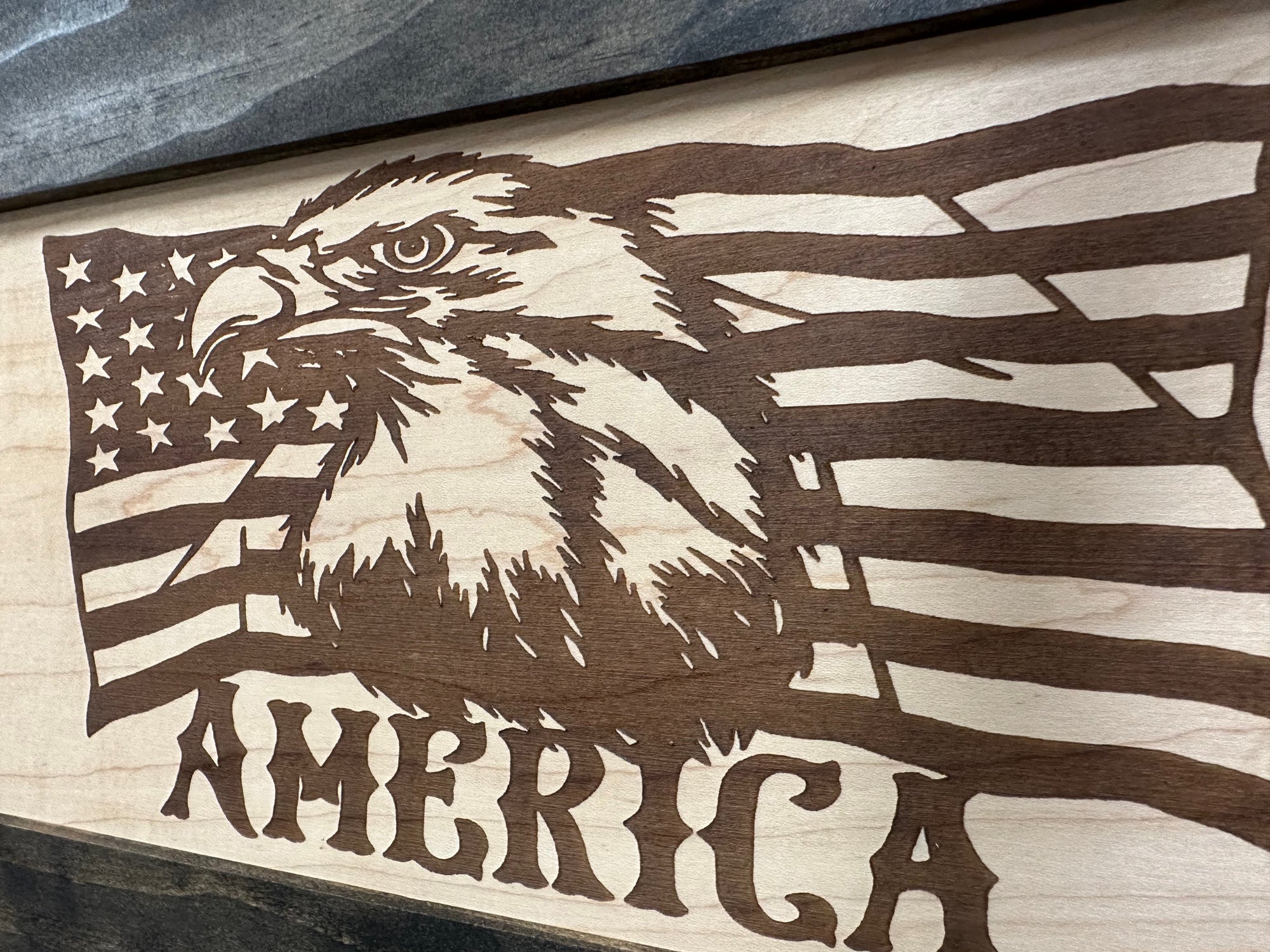 American Flag with Bald Eagle Patriotic Decorative Wall-Mounted Secure by Bellewood Designs - product image 10 for Resin Society