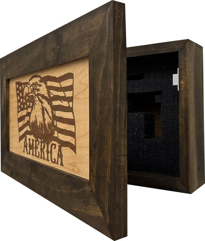 American Flag with Bald Eagle Patriotic Decorative Wall-Mounted Secure by Bellewood Designs - product image 5 for Resin Society