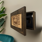 American Flag with Bald Eagle Patriotic Decorative Wall-Mounted Secure by Bellewood Designs - product image 2 for Resin Society