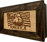 American Flag with Bald Eagle Patriotic Decorative Wall-Mounted Secure by Bellewood Designs - product image 9 for Resin Society