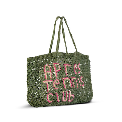Apres Tennis Club Macrame Jute Tote by Tin Marin Brand - product image 2 for Resin Society