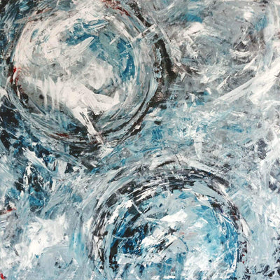 Aqua Azul I Artist Enhanced Canvas Print by John Beard Collection - main product image for Resin Society
