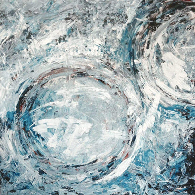 Aqua Azul II Artist Enhanced Canvas Print by John Beard Collection - main product image for Resin Society