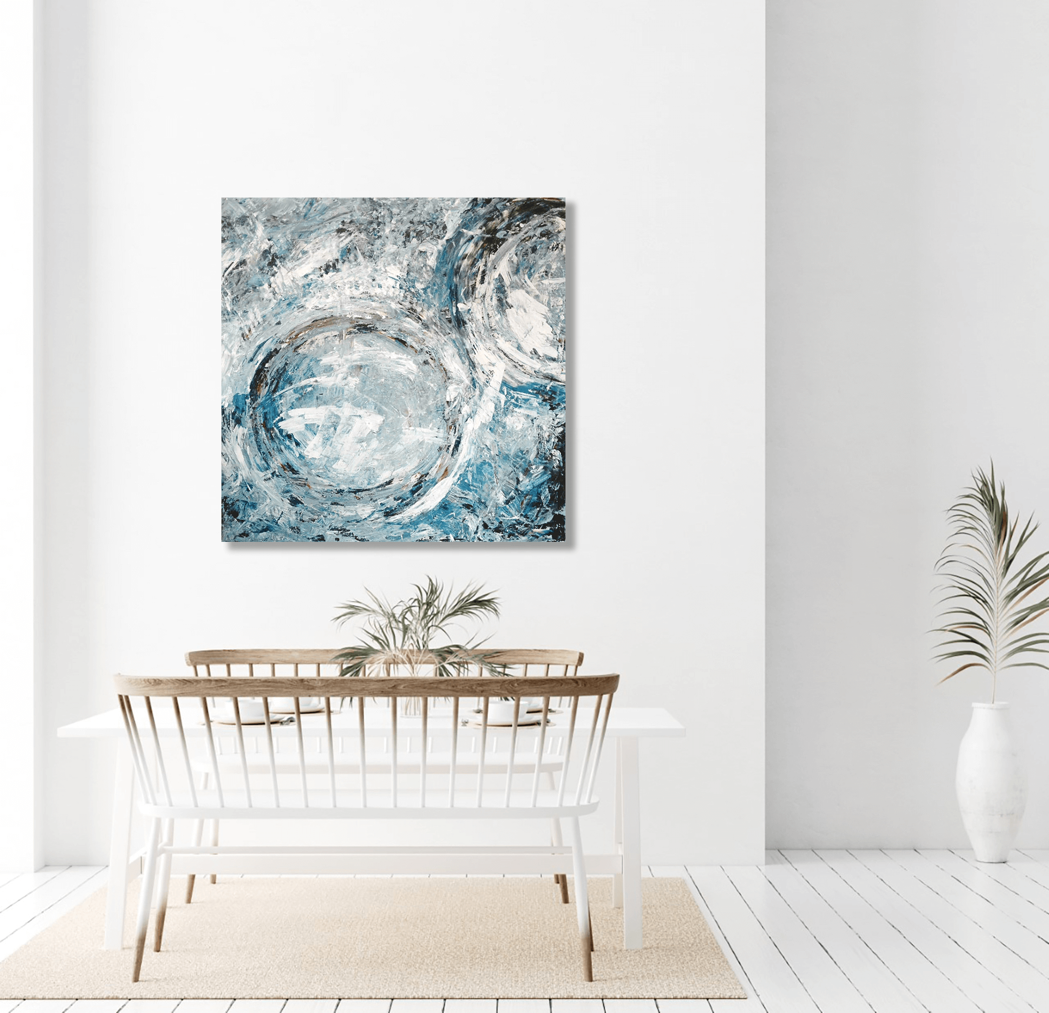 Aqua Azul II Artist Enhanced Canvas Print by John Beard Collection - product image 2 for Resin Society
