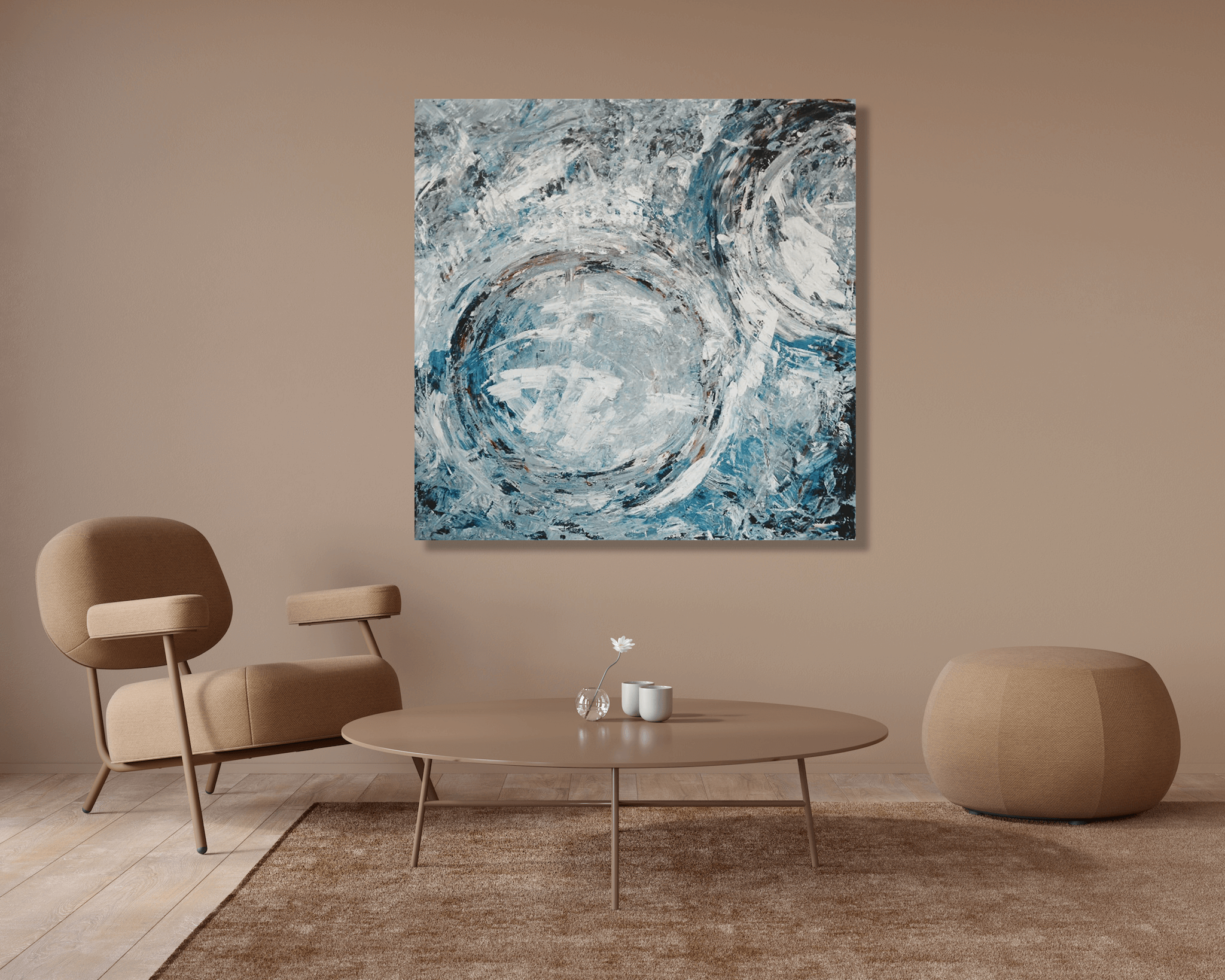 Aqua Azul II Artist Enhanced Canvas Print by John Beard Collection - product image 3 for Resin Society