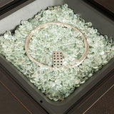Armstrong 42" Square Basketweave Aluminum Convertible Gas Fire Pit Table by Fire Sense/Balkene Home - product image 3 for Resin Society